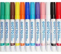 12 x Giotto Decor Materials Marker Pens - Multi Surface Glass Wood Porcelain Pen Loose by Giotto