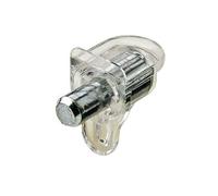 12 x Häfele support d'étagère, pour bois et étagères en verre et pour trous de Ø 5 mm