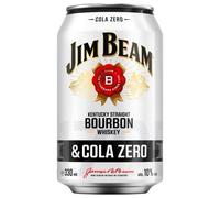12 X Jim Beam Et Cola Zero 330 Ml Can 10% Vol.UNIQUE