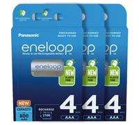 12 X Piles Rechargeables Panasonic Eneloop AAA 800mAh Ni-MH HR03 BK-4MCCE