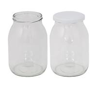 12 X POT EN VERRE BOCCACCIO POUR ALIMENTS TYPE STD 580 ml - bec verseur. Ø 82 mm avec capuchon