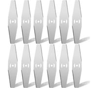 12 x Replacement Blades for Electric Mower Blades Compatible Replacement Blades for Edging Lawn Mower Accessories with Replacement Blade (Silver,12)