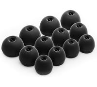 12 x Silicone Earbuds for Sennheiser CX 3.00, 5.00, 6.00, 7.00 Headphones in Black