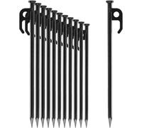 12 x Steel Tent Pegs-Long and Sturdy Pegs for Camping and Outdoors-Camping Stakes