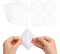 12 X Transparent Waterproof Repair Patches,Tent,Tpu Tape Repair Stickers,For Down Jacket,Swimming Ring,Tent,Dinghies Inflatable Mattresses