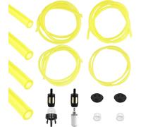 12 X Universal Lawn Mower Fuel Hose 1m Yellow Black White