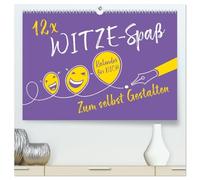 12 x WITZE-Spaß - Bastelkalender (hochwertiger Premium Wandkalender 2026 DIN A2 quer), Kunstdruck in Hochglanz: Ein Kalender, der über das ganze Jahr für Heiterkeit sorgt.