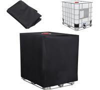 120×100×116cm Bache Protection,Bâche Imperméable,Couverture Imperméable,Housse de Protection pour Réservoir IBC,Couvercle Cuve 1000L,Bouchon Cuve Anti-UV,Réservoir d'eau Couv