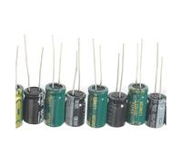 120/125pcs Electrolytic Capacitor Kit 1uF-2200uF Aluminum Electrolytic Capacitors Assortment Set 16V 25V 50V 1uF 10uF 47uF 100uF NWPNLXEA(120PCS - 15Values)