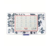 120/215pcs 15 types 1uF-470uF/0.1uF-330uF Electrolytic Capacitor Assorted Kit 16/25/50V Aluminum Electrolytic Capacitor Set NWPNLXEA(120pcs 1uF-470uF)