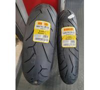120/70 ZR 17 W + 180/55 ZR 17 W DOT25 Paire De Pneus Moto Pirelli Diablo Rosso2