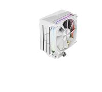 120 affichage numérique 6 * Φ6MM caloduc à contact direct tour unique ventilateur unique prend en charge LGA 1851/1700 AM5(White)