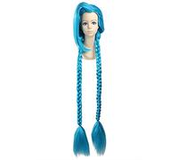 120 cm Arcane Cosplay Headwear The Loose Cannon Jinx Cosplay Wig Halloween Carnaval Cheveux synthétiques Anime