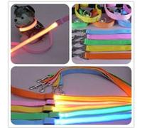 120 cm en nylon Pet Dog Leash LED Brillance LED Veilleur de nuit LED clignotant Pet Supplie G