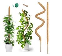 120 cm x 1 Pièce Tuteur en Mousse de Coco Flexible | Support Naturel pour Grandes Monstera & Epipremnum | Noyau Aluminium Épais