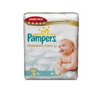 120 Couches Pampers Premium Care Taille 3