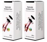 120 Disques Abrasifs de Remplacement pour Râpe Électrique à Pieds - Pédicure Efficace (Grit 80 & 150)