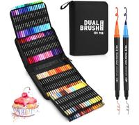 120 feutres acryliques avec pochette pour peinture, dessin, calligraphie, coloriage adulte, projets artistiques variés