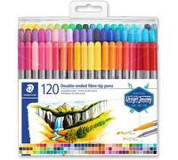 120 feutres de coloriage - Deux pointes - Couleurs Assortis - Staedtler 3200