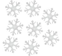 120 flocons de neige 35mm cristaux de glace saupoudrés blanc tissu hiver Noël