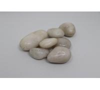 120 Kg Galets Polis, Gravier, Galets De Rivière, Cailloux, Gravier De Jardin, Gravier Décoratif, Blanc Blanc