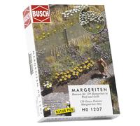 Busch 1207 Oxeye Daisy White/Yellow 120/ Ho Scenery Scale Model Scenery