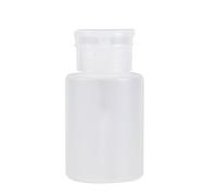 120 ml Bouteille de pompe réutilisable rechargeable pour dissolvant à ongles Dispensateur de fuite de fuite d'acétone en acétone avec applicateur de coton