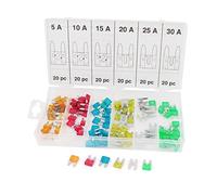 120 Pcs Auto Car Mini Lame Fusible Assortiment Kit 5A 10A 15A 20A 25A 30A