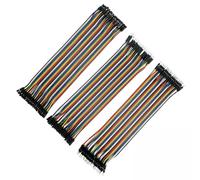 120 Pcs Câbles Dupont 28AWG 20cm, Jumper Wire MF MM FF pour Breadboard Kit | 3 en 1 avec Connecteurs Mâle Femelle, Compatible avec Arduino pour Plaque Essai Prototypage et Projets DIY sans Soudure