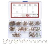 120 Pcs Clip à Ressort Tuyau Serre-Joints, Collier de Serrage pour Fixer Tuyaux Souples Durites Collier Durite Essence - 5/6/7/8/9/10/11/12/13/14mm