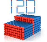 120 Pcs Flechette pour Nerf N-Strike Elite Series Flechettes en Mousse en Recharges pour Nerf Pistolets Fléchettes Darts