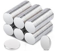 120 pcs Petits aimants forts, Mini aimants décoratifs 12x1,5 mm aimants Ronds en néodyme Forte Tenue, aimants de réfrigérateur pour Tableau Blanc, Tableau magnétique
