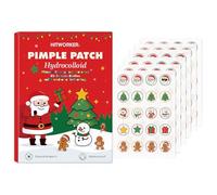 120 PCS Pimple Patch,Patch Bouton,Patchs Acné Noël | Acne Pimple Anti-Acné Imperméable,Peut Se Débarrasser L'Acné Rapidement, pour imperfection ciblée