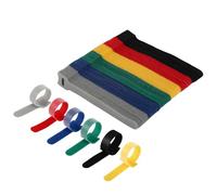 120 Pcs Sangle Câble Réutilisables,12×150mm Attaches de Câble Nylon,Gestion des Câbles pour Bureau, Maison, Jardin et autres - 6 Couleurs Mixtes