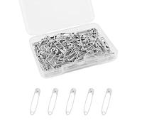 120 Pièces 19 mm Petite Épingles a Nourrice, Mini Épingles de Sûreté Épingles de Sûreté en Métal pour la Couture Artisanale et la Fabrication de Bijoux (Gris)