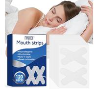 120 Pièces Adhésif Mouth Tape,anti-ronflements et bande buccale,Bande Buccale Douce Anti,Ronflement，Strips Pour Améliorer Le Ronflement Développez l’Habitude de Respirer Par la Bouche(Translucide)