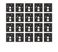 120 pièces Autocollant pour Interrupteur de Clavier mécanique Coussinets d'arbre Mousse d'amortissement du Bruit Film d'isolation Coussinet Silencieux pour Le stabilisateur de commutateur (EVA)