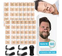120 Pièces Bande Nasale Magnétique,Anti Ronflement Bandelettes Nasales Nose Strips Magnetic Nasales Anti Ronflement Ailatateur Nasal Sommeil Aide À Réduire Les Ronflements Ecarteur Tables