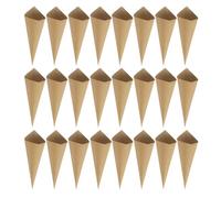 120 Pièces Bol Jetable en Bois Cônes De Support De Cornet De Glace Support De Cornet De Gaufre Porte-Glace en Cornet Cornets De Dégustation Papier Manquer Articles De Fête Pétale