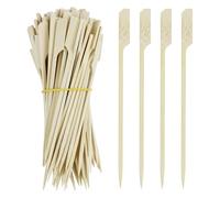 120 pièces brochettes en bois, 15cm Finger Food Skewer, Barbecue Skewers, pour snacks, Hamburgers, Barbecue, Fruits, Sandwichs, Boissons