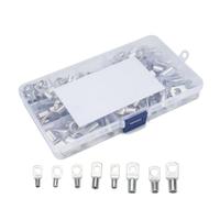 120 Pièces Cosse Électrique en Cuivre Nu Série Standard, Argenté | Bornes à Sertir pour Câbles de Batterie et Équipements Électriques, Protection Anticorrosion, Usage Solaire et Maison