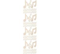 120 Pièces Découpes en Bois Notes de Musique pour Bricolage | Bois Beige, Bords Brûlés Polis des Deux Côtés, Trou Prépercé, pour t Étiquettes Présents