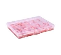 120 Pièces D'ongles Artificiels En Acrylique Naturel Pointes Carrées Courtes Pointes Françaises À Pression Pour Femmes Et Filles