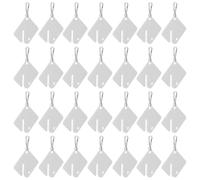 120 Pièces Étiquettes Porte-clés Vierges en Acrylique avec Mousqueton | Slot Pratique, Surface Blanche à Écrire, Bords Arrondis Polis, Organisation Claire pour Dortoirs et Vestiaires