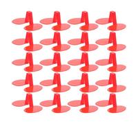 120 Pièces Œillère à Lunettes Rouge, Clip sans Broches en ABS | Réduit les Blessures de Picage, Bords Lisses, pour Éleveurs de Volailles et Coqs
