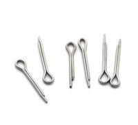 120 pièces M3-M8 304 en acier inoxydable U forme Type ressort goupille à cheveux pince fendue tracteur ouvert élastique(M8,12mm)