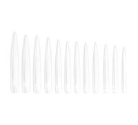 120 Pièces Ongles Complets Pointus en ABS pour Pratique Manucure | Réutilisables, Couverture Totale et Effet Salon, pour Élèves et Techniciens, Usage sur Ongles Naturels
