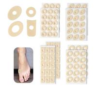 120 Pièces Pansement Cors Kit, Mousse de Latex Pansements pour Cors, 4 Formes Autocollants Corn Remover pour Soulager la Douleur, Réduire la Douleur au Pied et à la Cheville