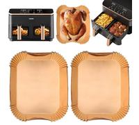 120 Pièces Papier Cuisson Air Fryer pour Cosori Air Fryer 10L Twinfry, Accessoires Air Fryer pour Cosori XXL 8,5 L, Accessoire Cuisine, Plat Air Fryer, BPA Free