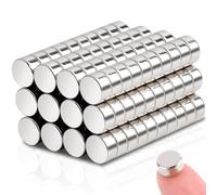 120 pièces Petits aimants puissants, 6 x 3 mm aimants néodyme Extra puissants, aimants pour Tableau Blanc Mini aimants puissants Petits aimants Ronds, aimants pour Tableaux magnétique